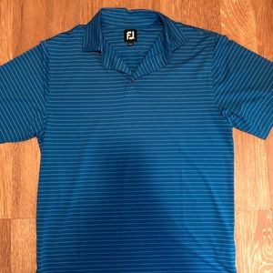 Men’s FootJoy golf polo sz large blue striped